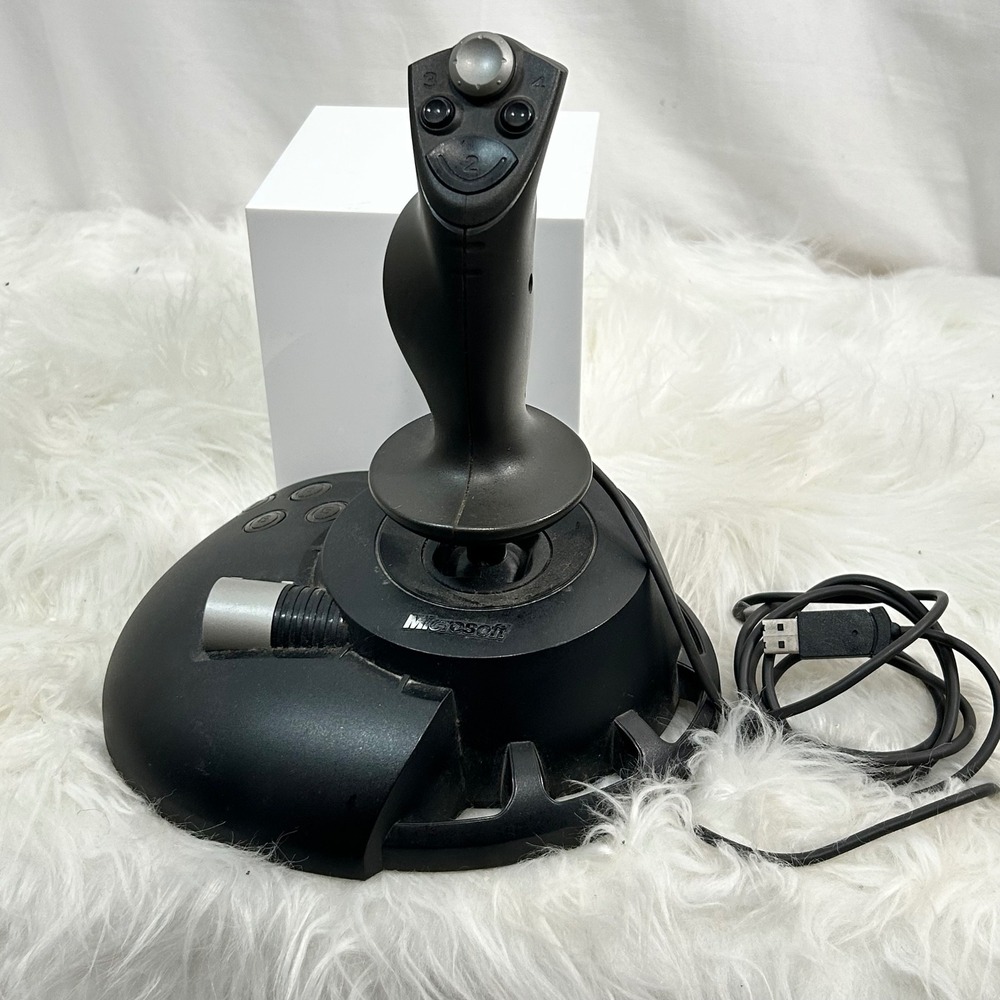 Microsoft Sidewinder Precision 2 Joystick‎ USB Gaming Controller Black untested